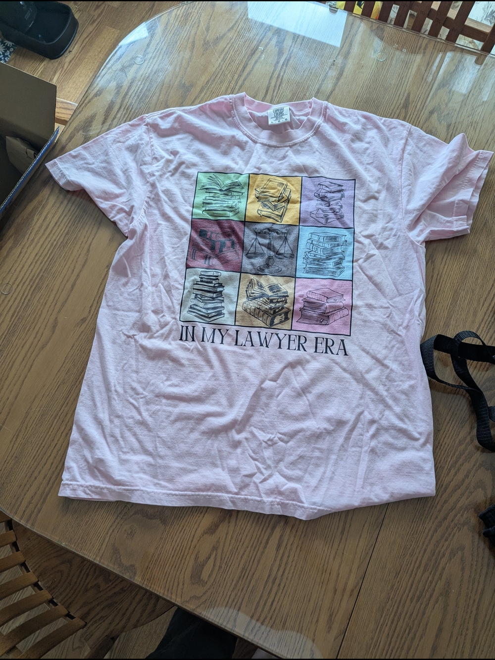 Comfort Colors Pink, In My Lawyer Era.  Grad gift, law school, birthdat